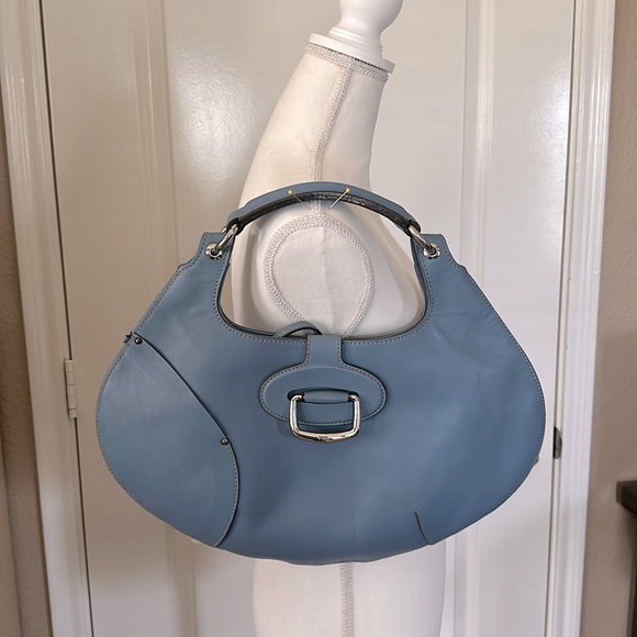 LOYD MAISH — versatile handbag. Made in Italy. Light blue - Picture 16 of 16